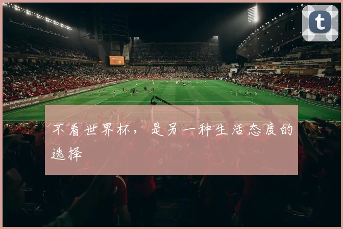 不看世界杯,是另一种生活态度的选择