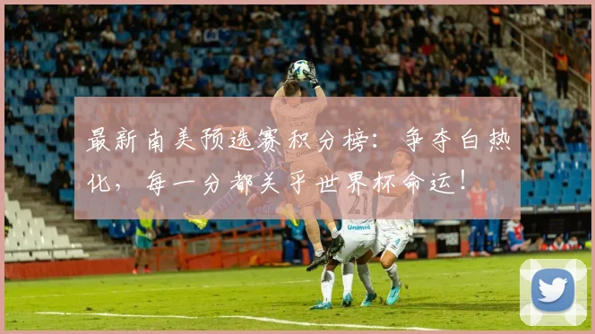 最新南美预选赛积分榜：争夺白热化，每一分都关乎世界杯命运！